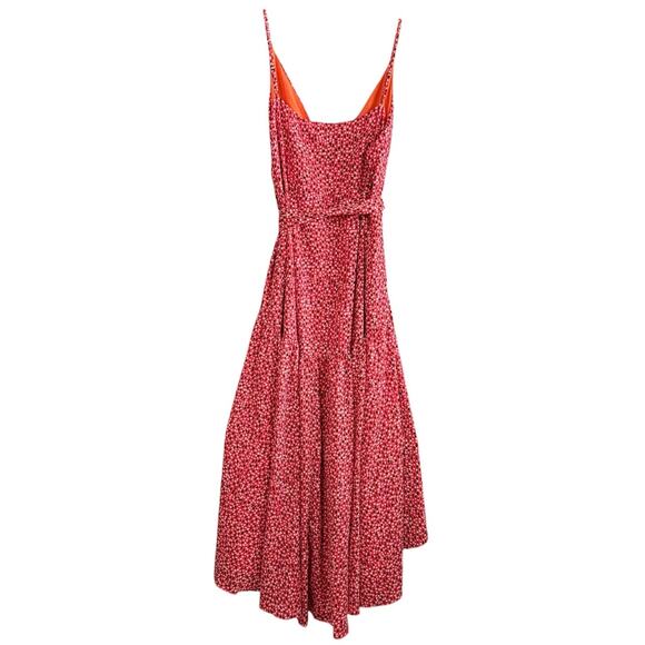 NWT Anthropologie Hutch V-Neck Wrap Dress Size XL Polka Dot Flutter High Low Hem - Picture 5 of 11